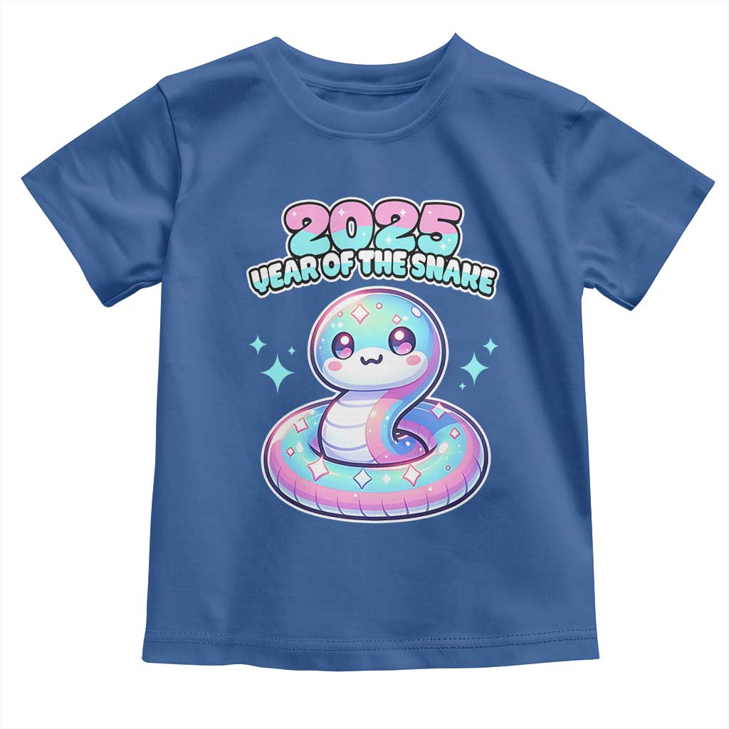 Year Of The Snake 2025 Toddler T Shirt Cute Snake Happy New Year