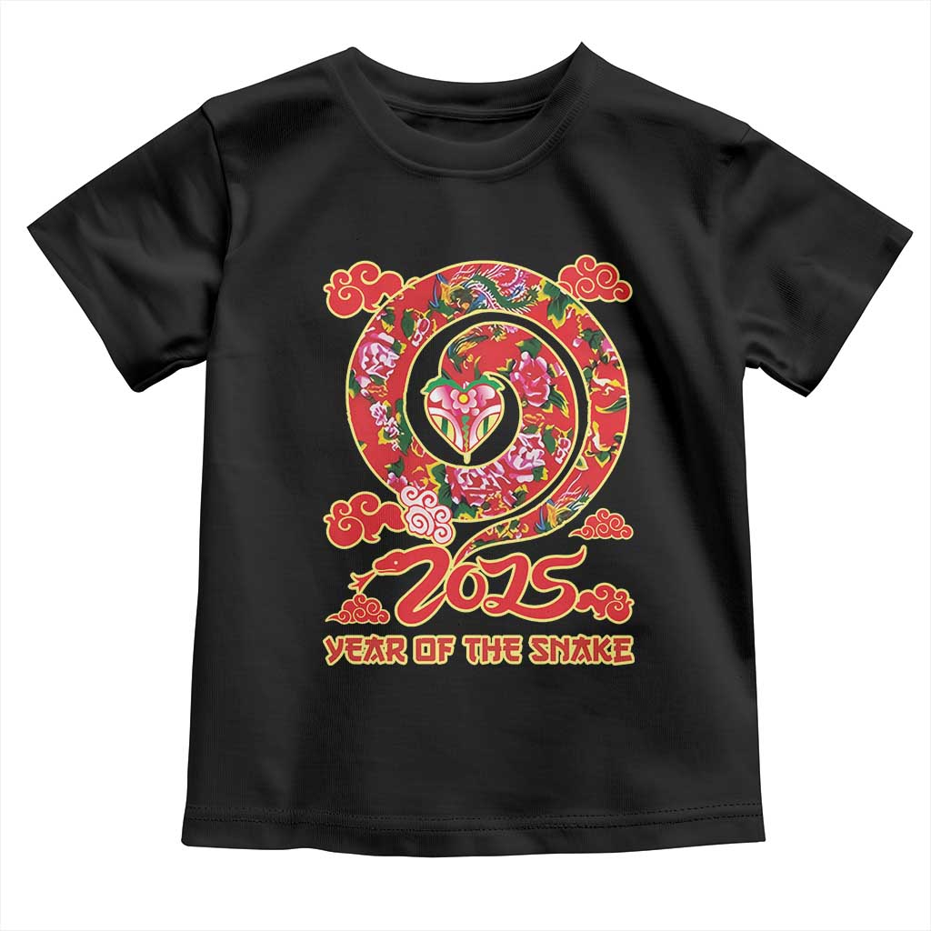 Lunar New Year 2025 Toddler T Shirt Year Of The Snake China Traditional