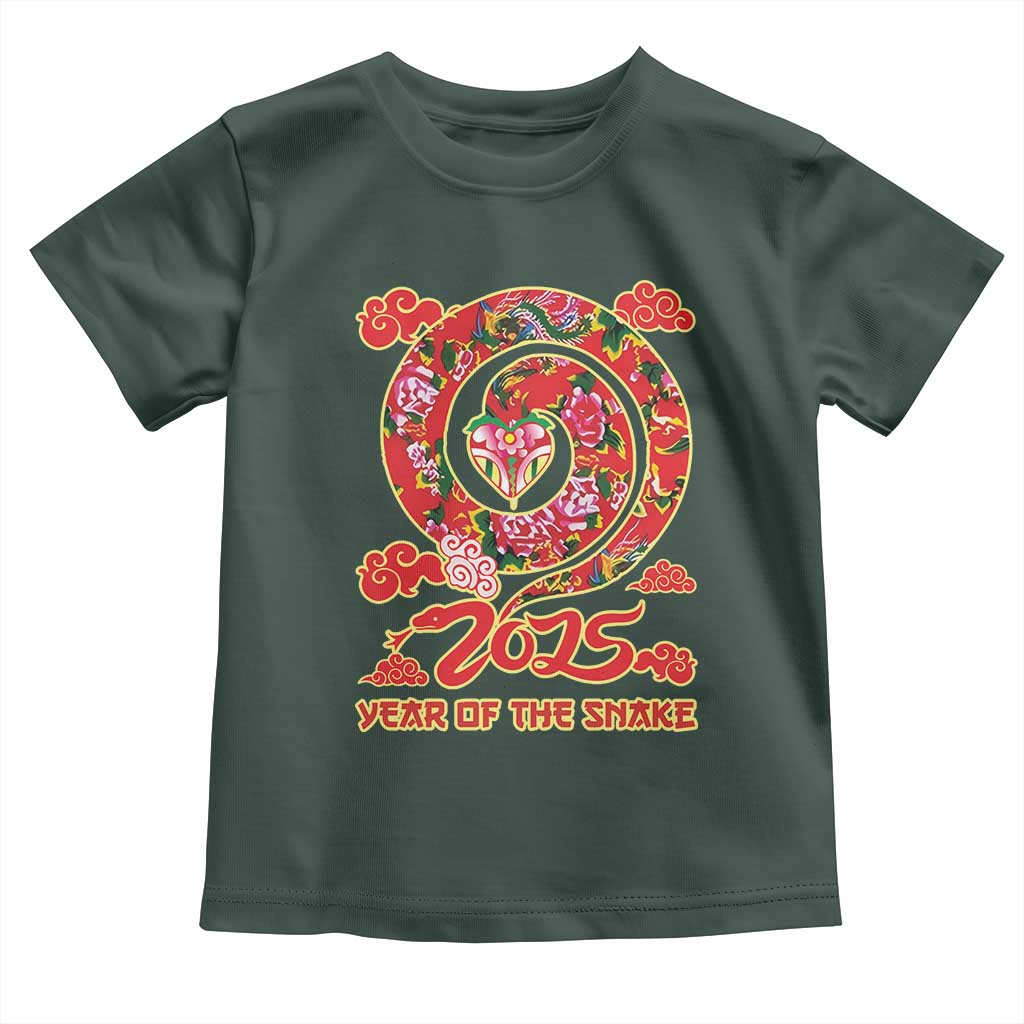 Lunar New Year 2025 Toddler T Shirt Year Of The Snake China Traditional