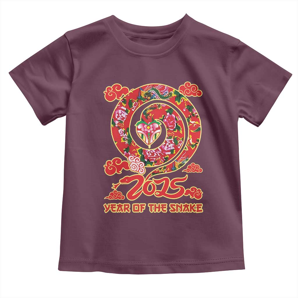 Lunar New Year 2025 Toddler T Shirt Year Of The Snake China Traditional