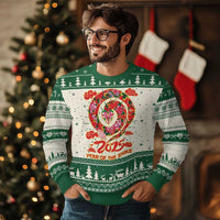 Lunar New Year 2025 Ugly Christmas Sweater Year Of The Snake China Traditional - Wonder Print Shop