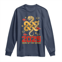 Year Of The Snake 2025 Long Sleeve Shirt Lunar New Year Chinese Traditional