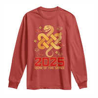 Year Of The Snake 2025 Long Sleeve Shirt Lunar New Year Chinese Traditional
