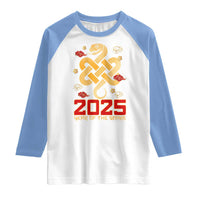 Year Of The Snake 2025 Raglan Shirt Lunar New Year Chinese Traditional