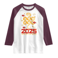 Year Of The Snake 2025 Raglan Shirt Lunar New Year Chinese Traditional