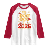 Year Of The Snake 2025 Raglan Shirt Lunar New Year Chinese Traditional