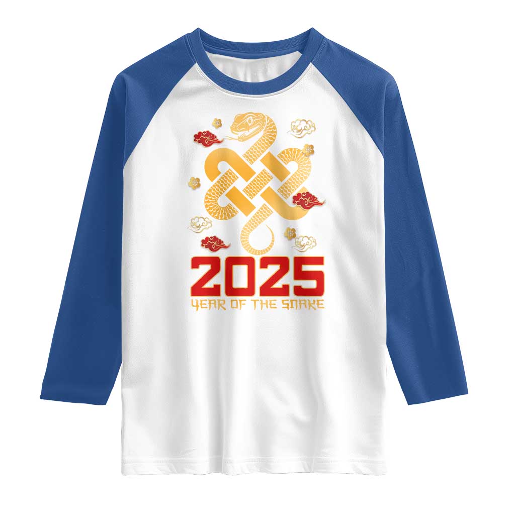 Year Of The Snake 2025 Raglan Shirt Lunar New Year Chinese Traditional
