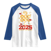 Year Of The Snake 2025 Raglan Shirt Lunar New Year Chinese Traditional