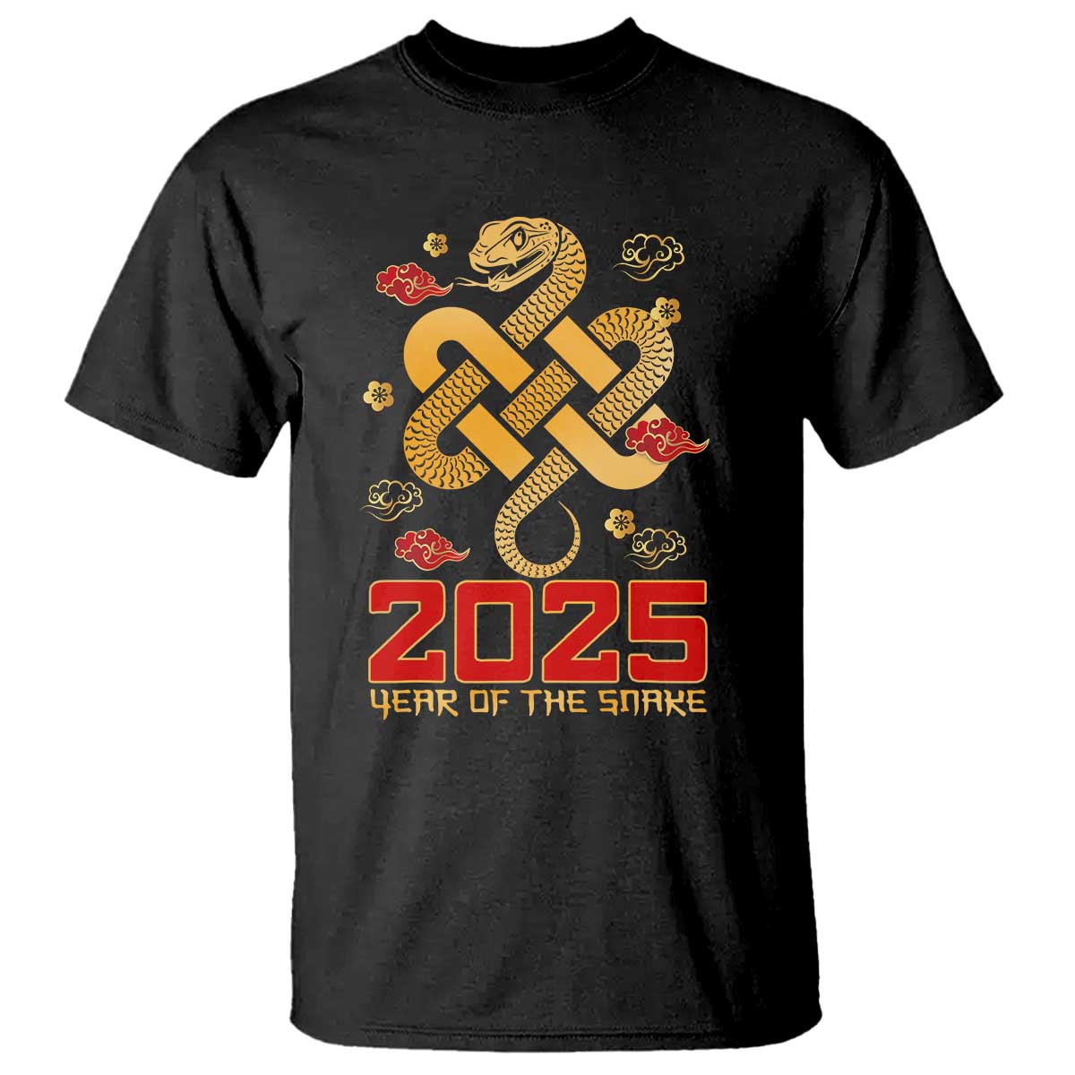 Year Of The Snake 2025 T Shirt Lunar New Year Chinese Traditional - Wonder Print Shop