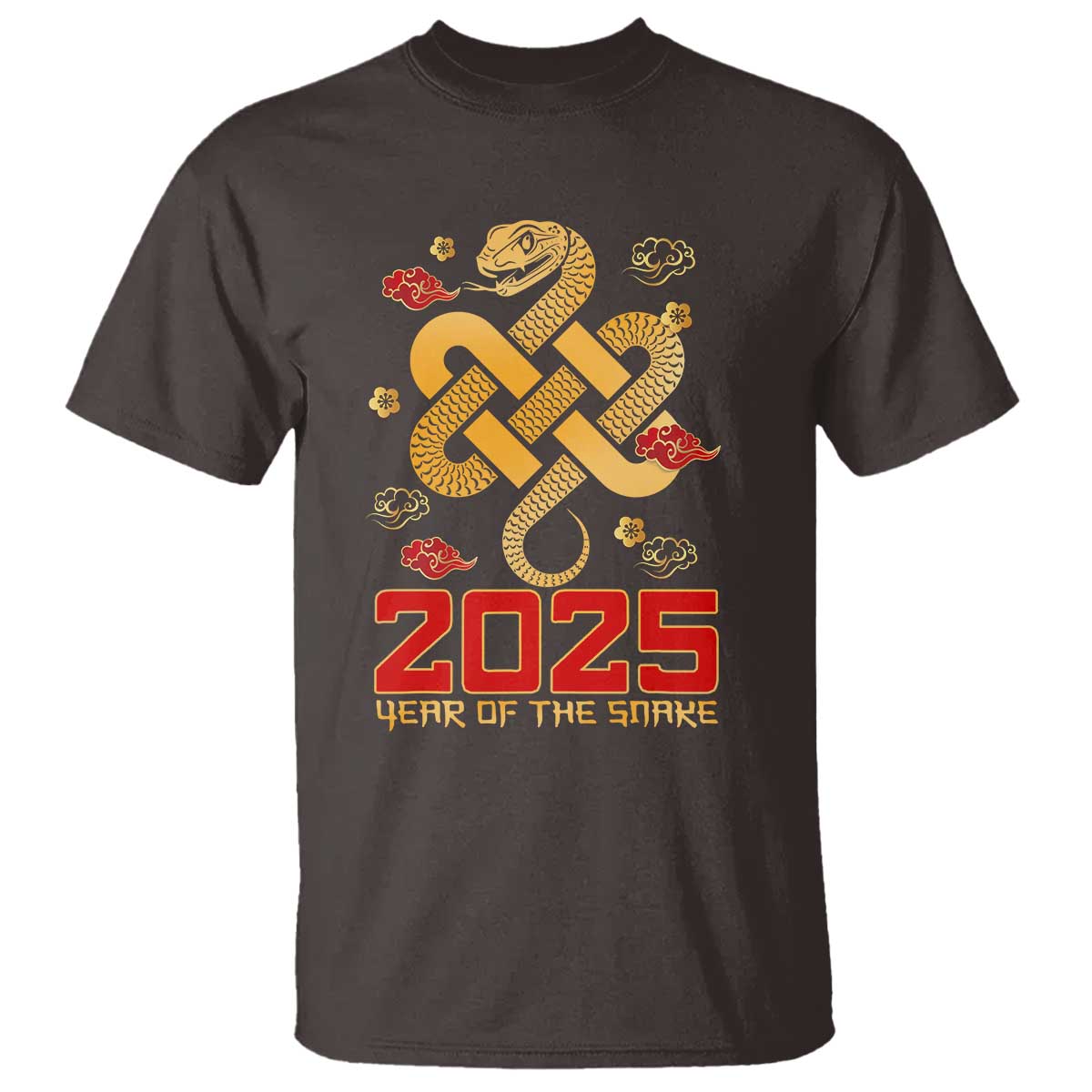 Year Of The Snake 2025 T Shirt Lunar New Year Chinese Traditional - Wonder Print Shop