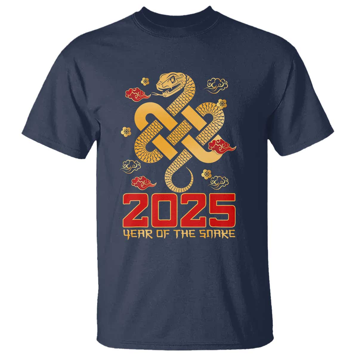 Year Of The Snake 2025 T Shirt Lunar New Year Chinese Traditional - Wonder Print Shop