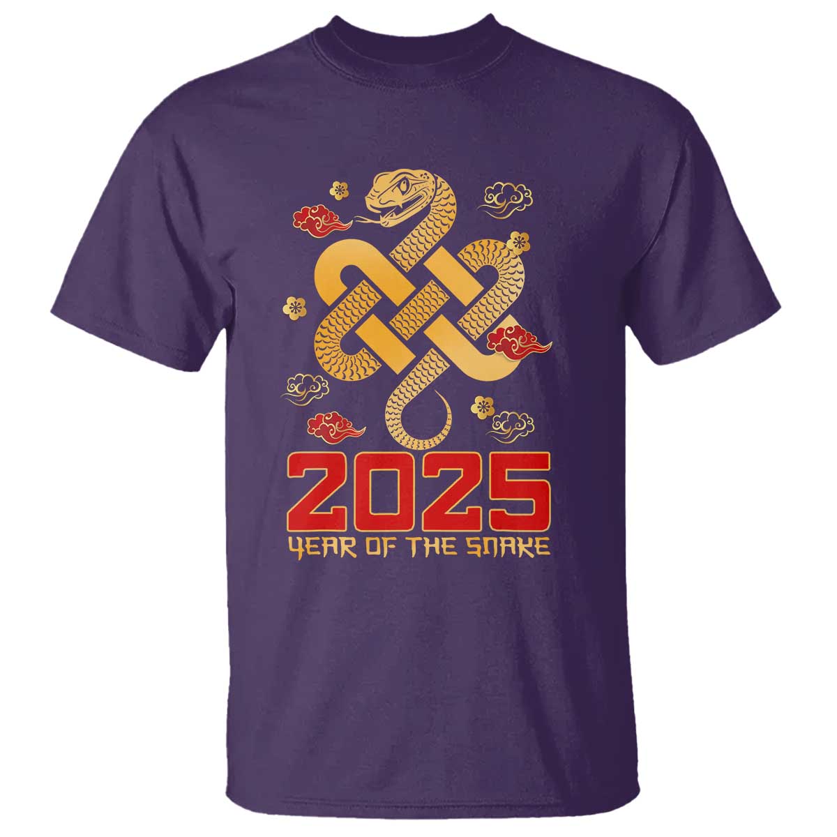Year Of The Snake 2025 T Shirt Lunar New Year Chinese Traditional - Wonder Print Shop
