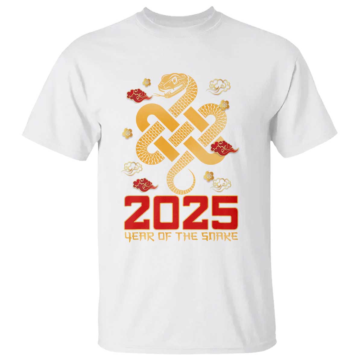 Year Of The Snake 2025 T Shirt Lunar New Year Chinese Traditional - Wonder Print Shop