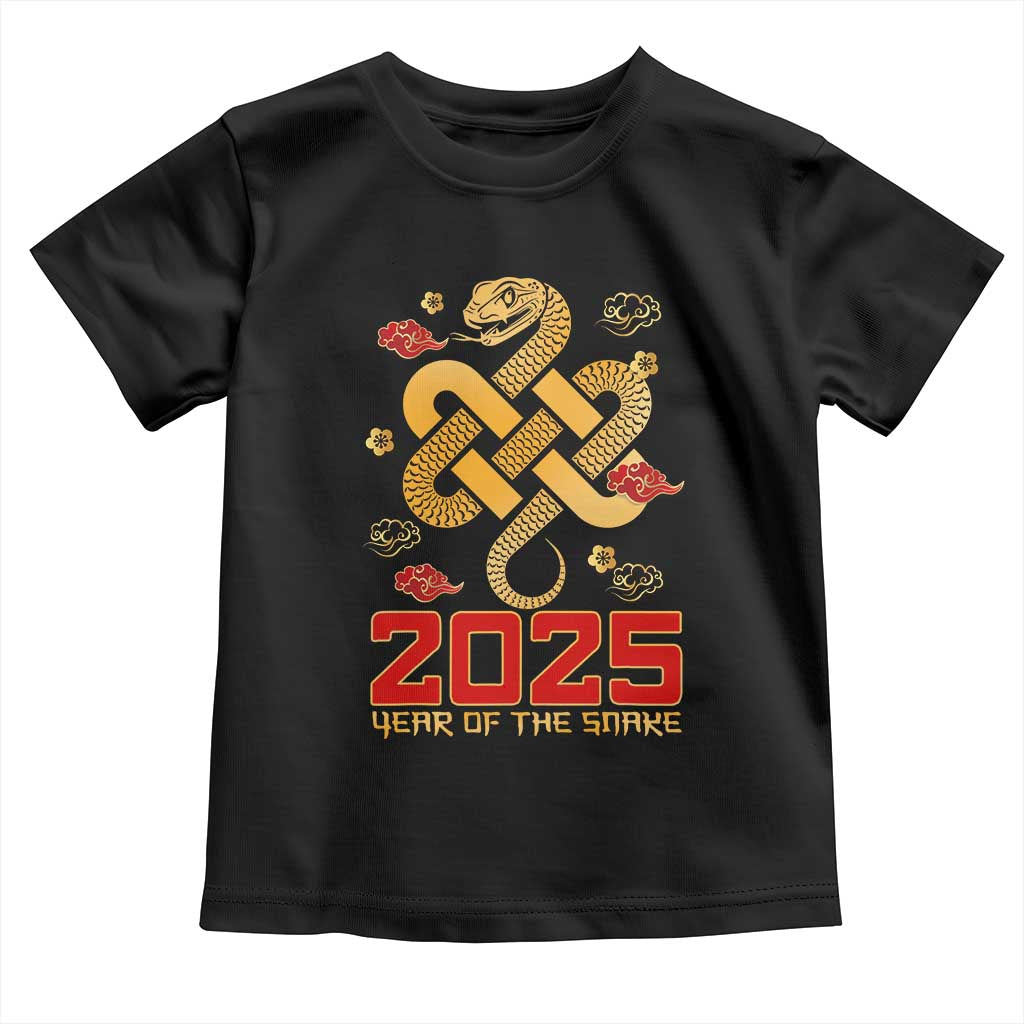 Year Of The Snake 2025 Toddler T Shirt Lunar New Year Chinese Traditional