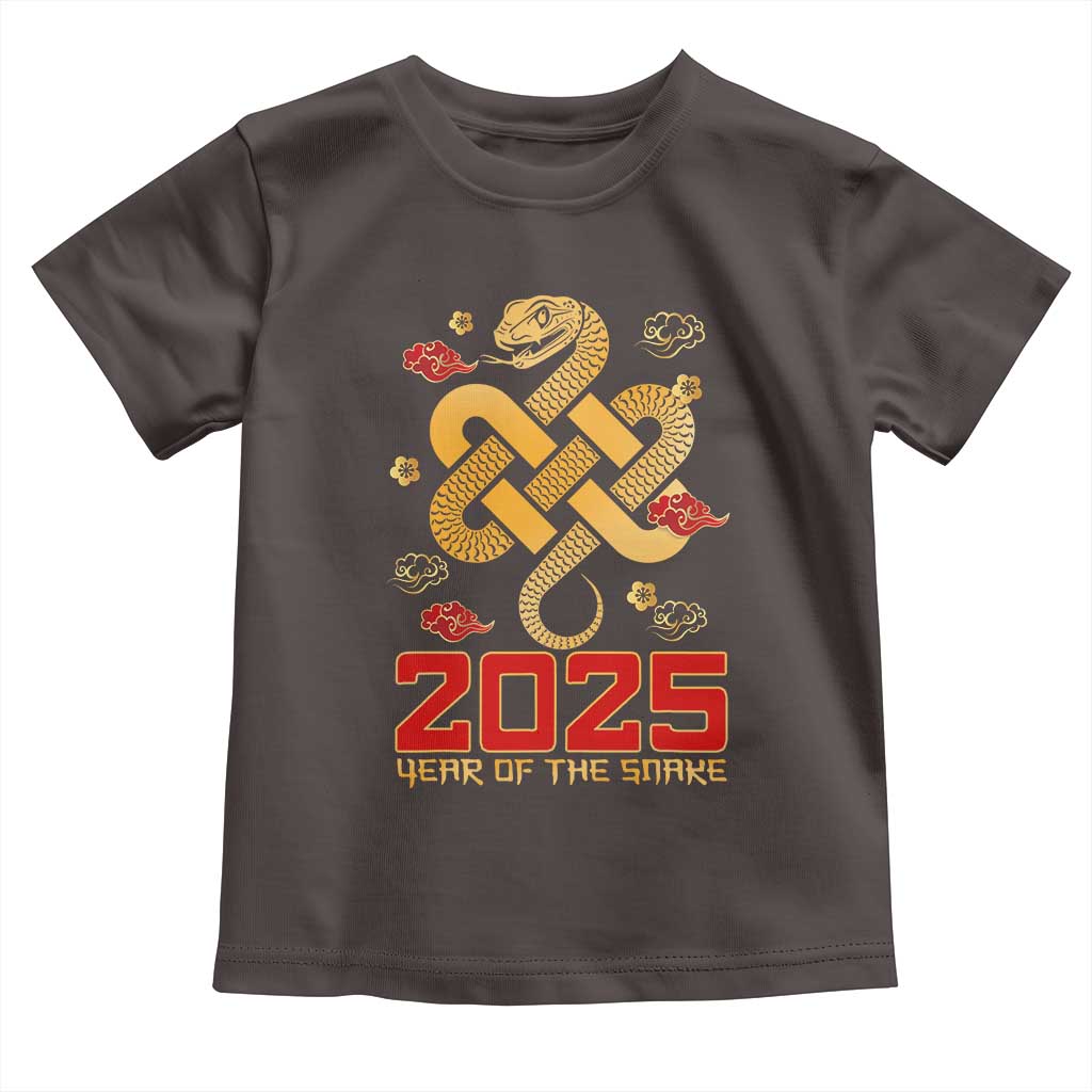 Year Of The Snake 2025 Toddler T Shirt Lunar New Year Chinese Traditional