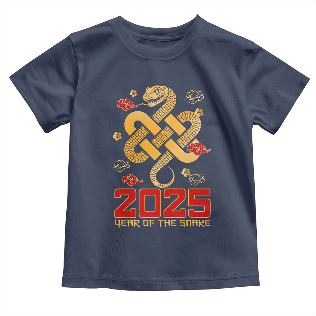Year Of The Snake 2025 Toddler T Shirt Lunar New Year Chinese Traditional