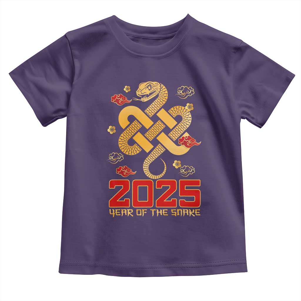 Year Of The Snake 2025 Toddler T Shirt Lunar New Year Chinese Traditional