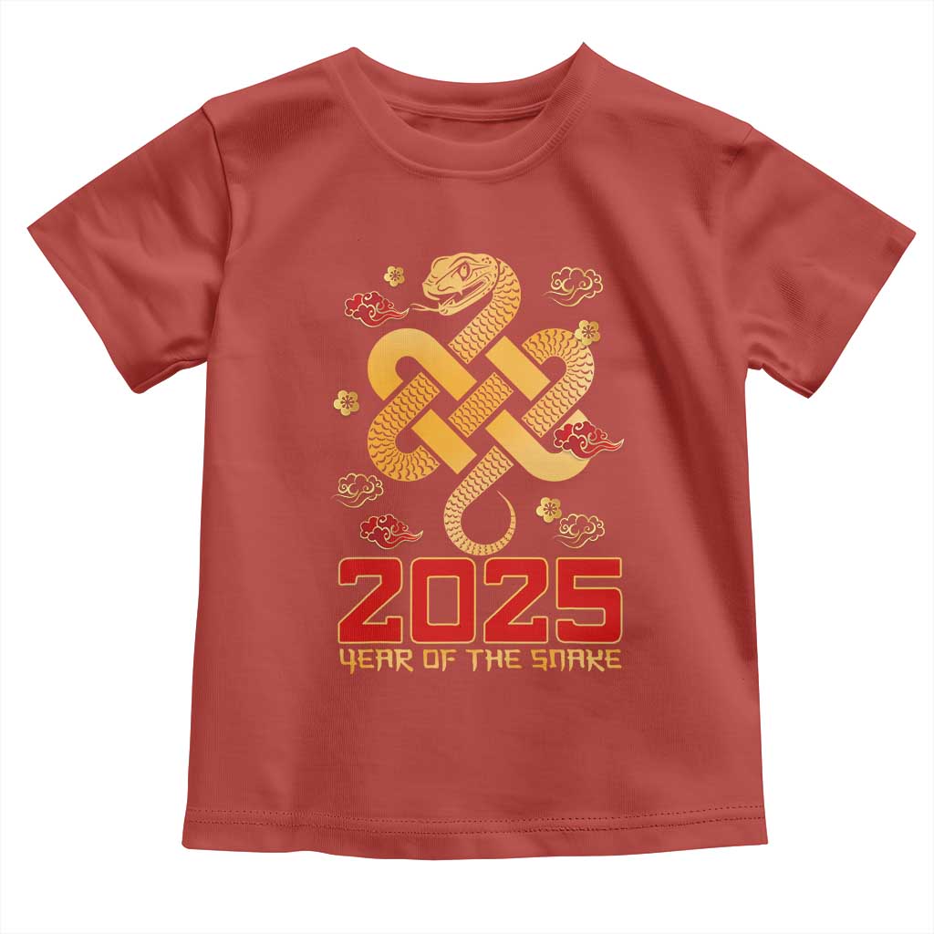 Year Of The Snake 2025 Toddler T Shirt Lunar New Year Chinese Traditional