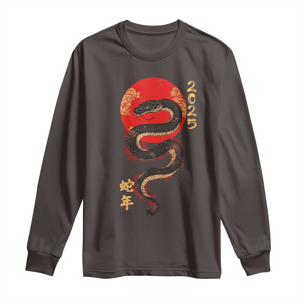 Year Of The Snake 2025 Long Sleeve Shirt Lunar New Year Chinese Snake