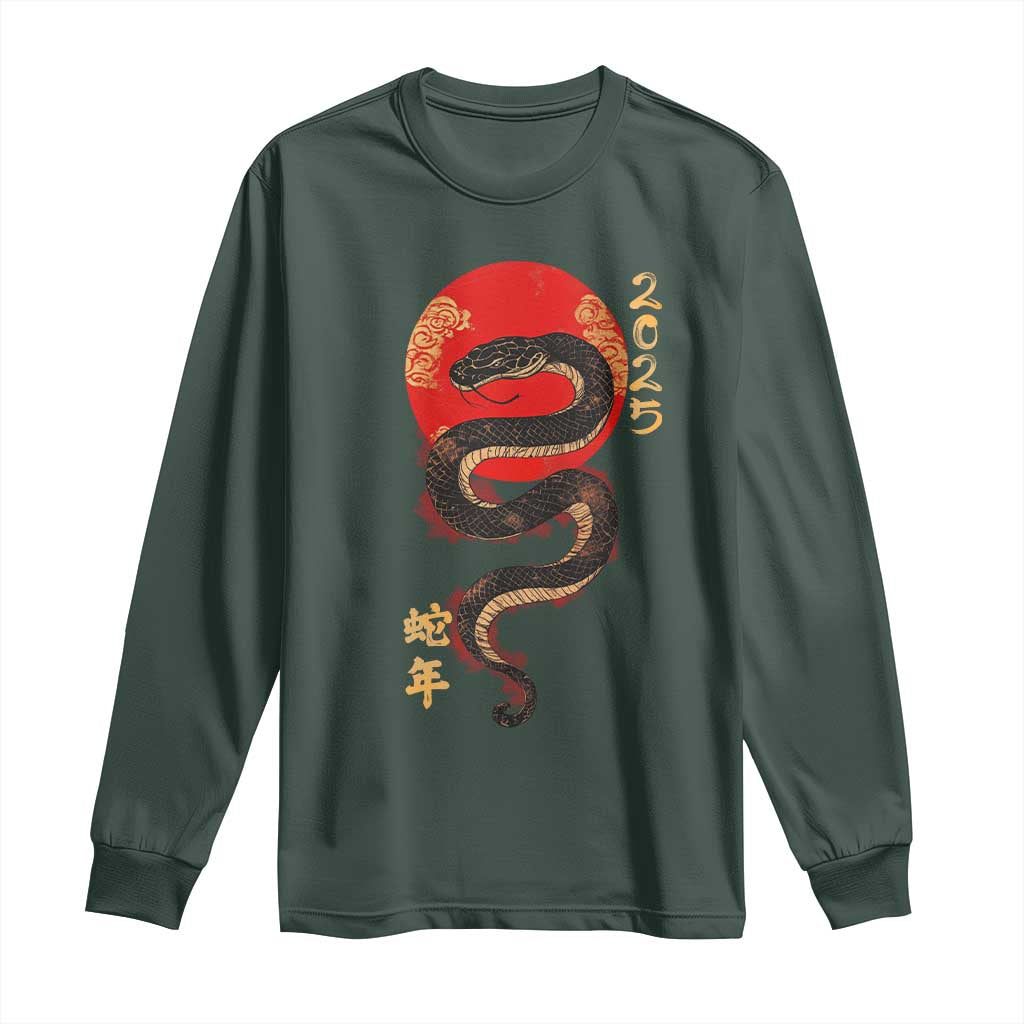 Year Of The Snake 2025 Long Sleeve Shirt Lunar New Year Chinese Snake