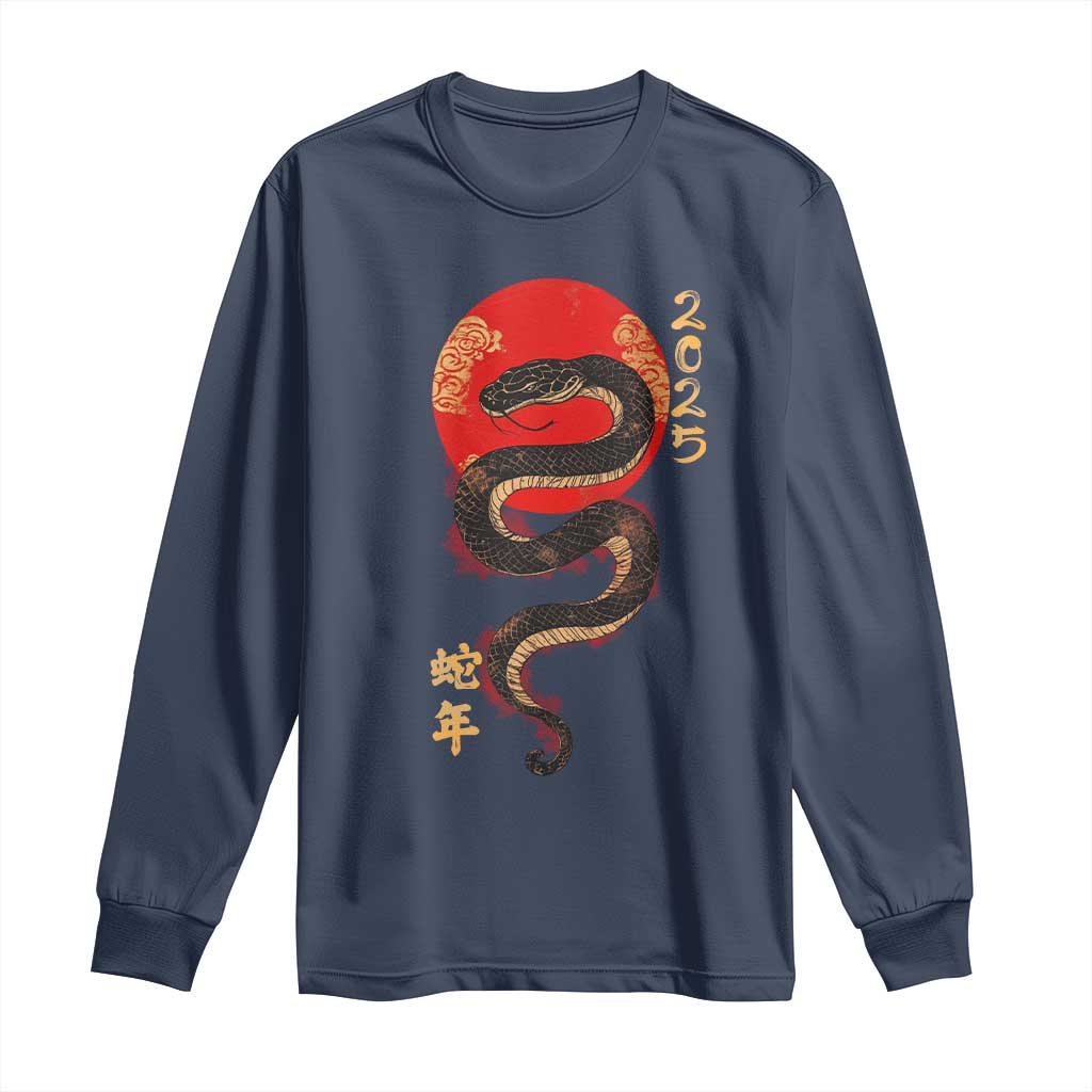 Year Of The Snake 2025 Long Sleeve Shirt Lunar New Year Chinese Snake