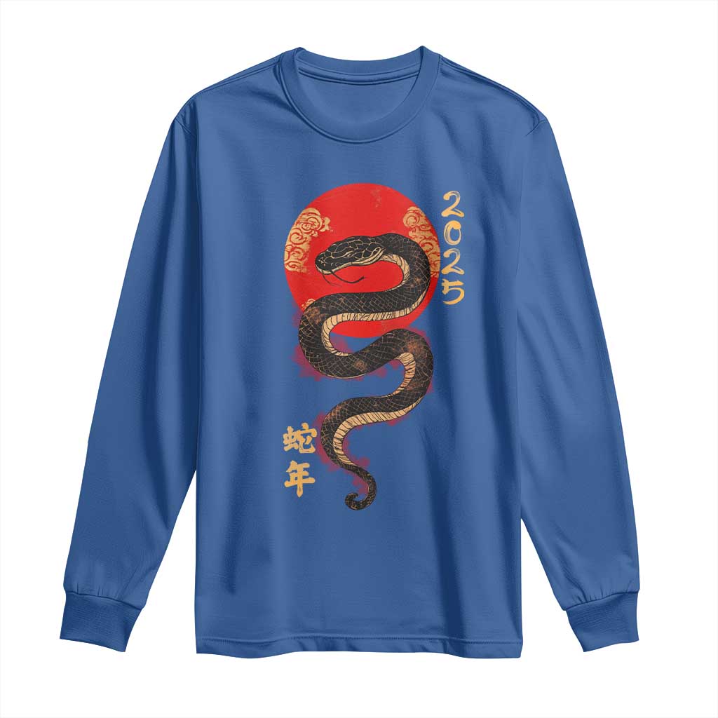 Year Of The Snake 2025 Long Sleeve Shirt Lunar New Year Chinese Snake
