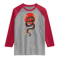 Year Of The Snake 2025 Raglan Shirt Lunar New Year Chinese Snake