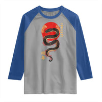 Year Of The Snake 2025 Raglan Shirt Lunar New Year Chinese Snake