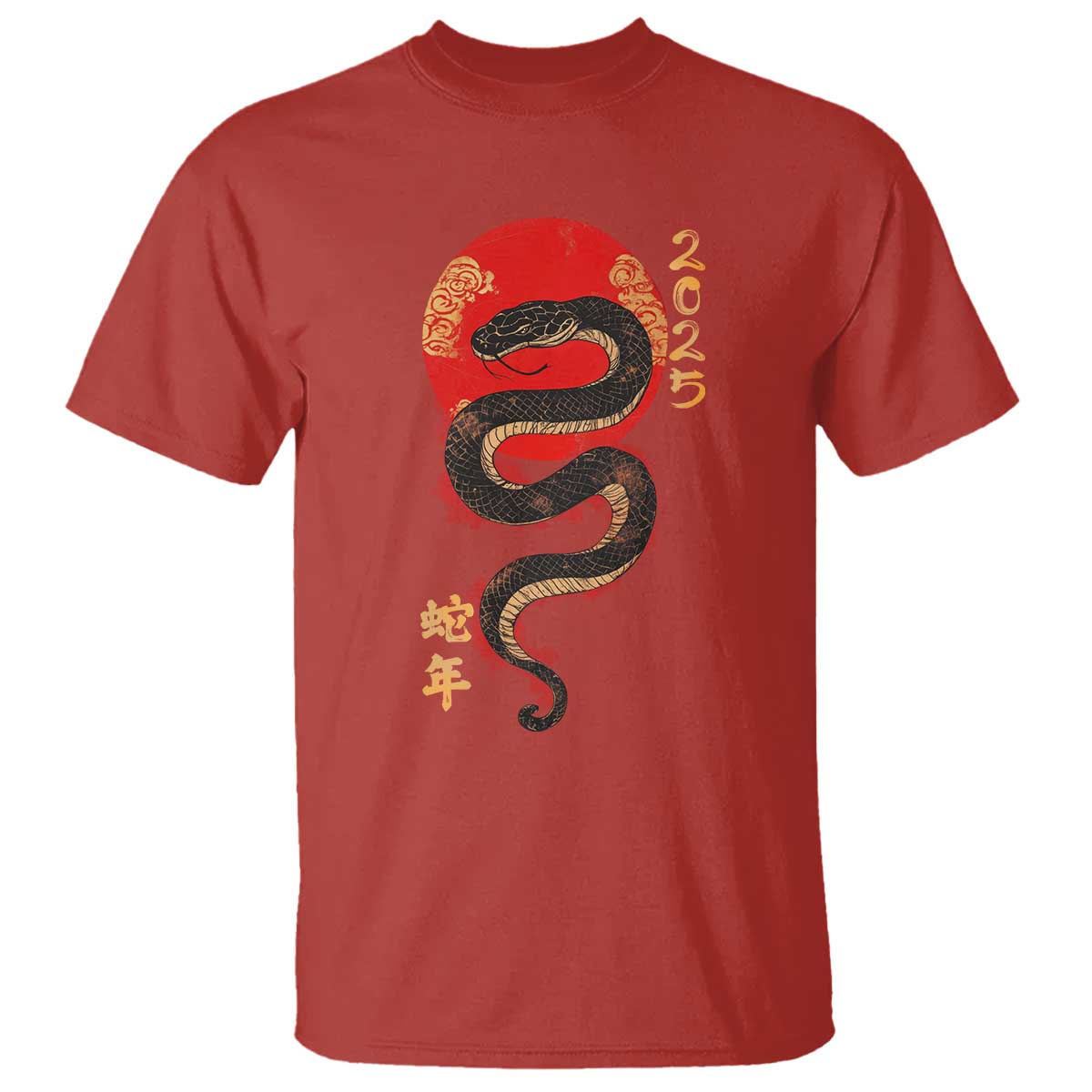 Year Of The Snake 2025 T Shirt Lunar New Year Chinese Snake - Wonder Print Shop