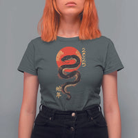 Year Of The Snake 2025 T Shirt For Women Lunar New Year Chinese Snake - Wonder Print Shop