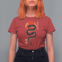 Year Of The Snake 2025 T Shirt For Women Lunar New Year Chinese Snake - Wonder Print Shop