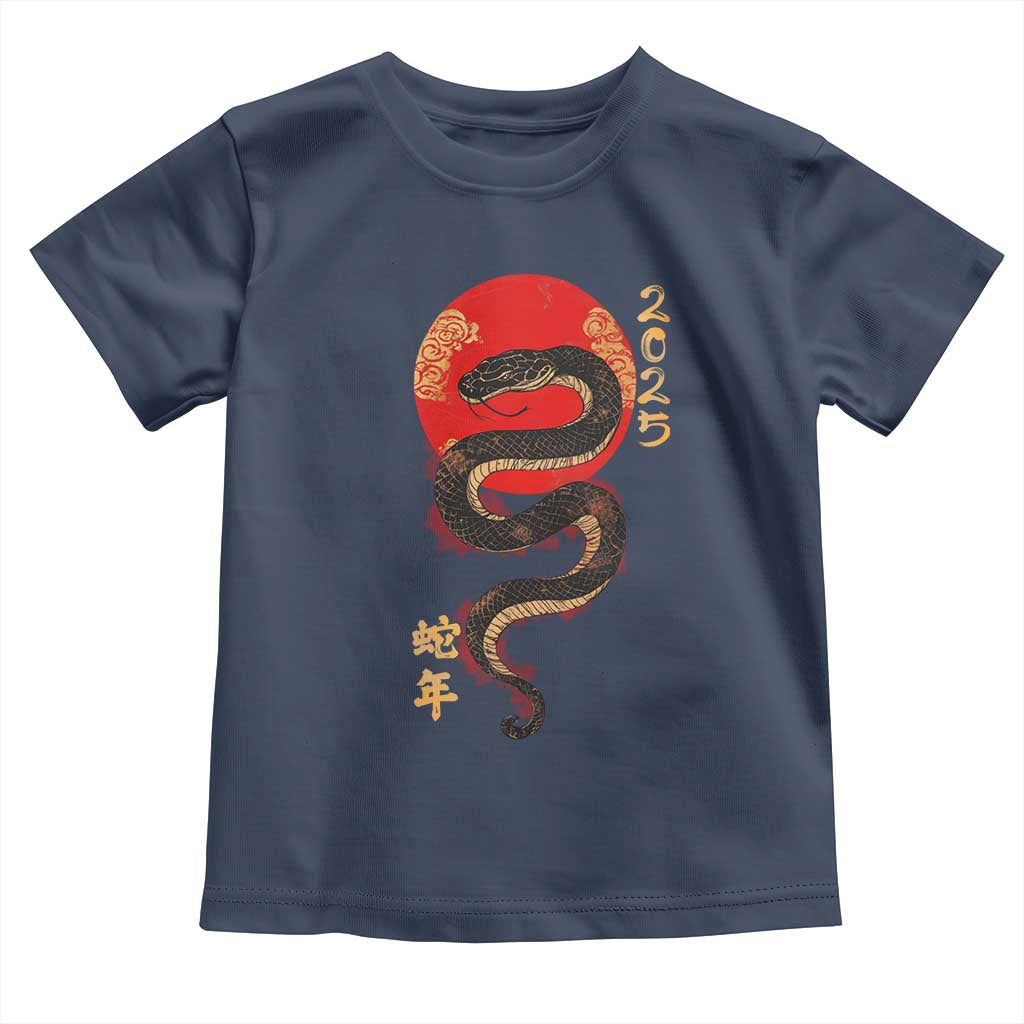 Year Of The Snake 2025 Toddler T Shirt Lunar New Year Chinese Snake