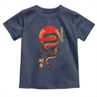 Year Of The Snake 2025 Toddler T Shirt Lunar New Year Chinese Snake