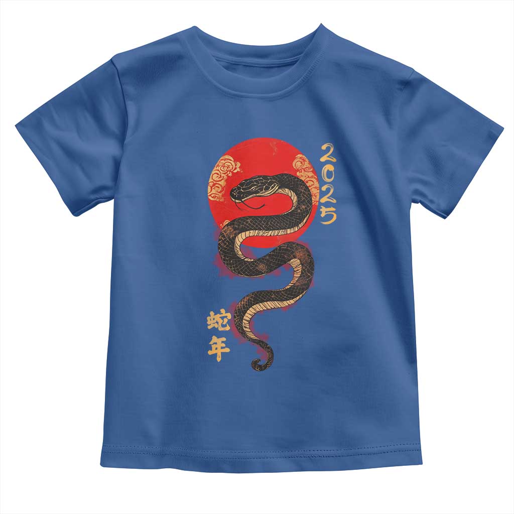 Year Of The Snake 2025 Toddler T Shirt Lunar New Year Chinese Snake