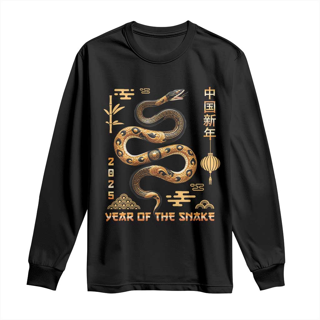 Lunar New Year 2025 Long Sleeve Shirt Year Of The Snake 2025 Chinese China