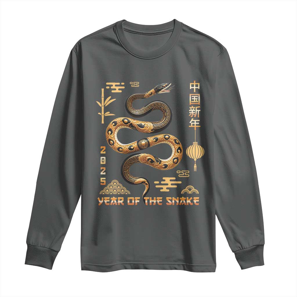Lunar New Year 2025 Long Sleeve Shirt Year Of The Snake 2025 Chinese China