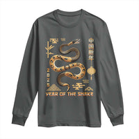 Lunar New Year 2025 Long Sleeve Shirt Year Of The Snake 2025 Chinese China