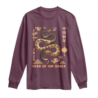 Lunar New Year 2025 Long Sleeve Shirt Year Of The Snake 2025 Chinese China