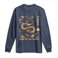 Lunar New Year 2025 Long Sleeve Shirt Year Of The Snake 2025 Chinese China