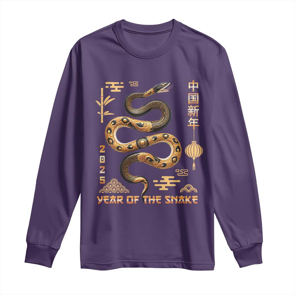 Lunar New Year 2025 Long Sleeve Shirt Year Of The Snake 2025 Chinese China