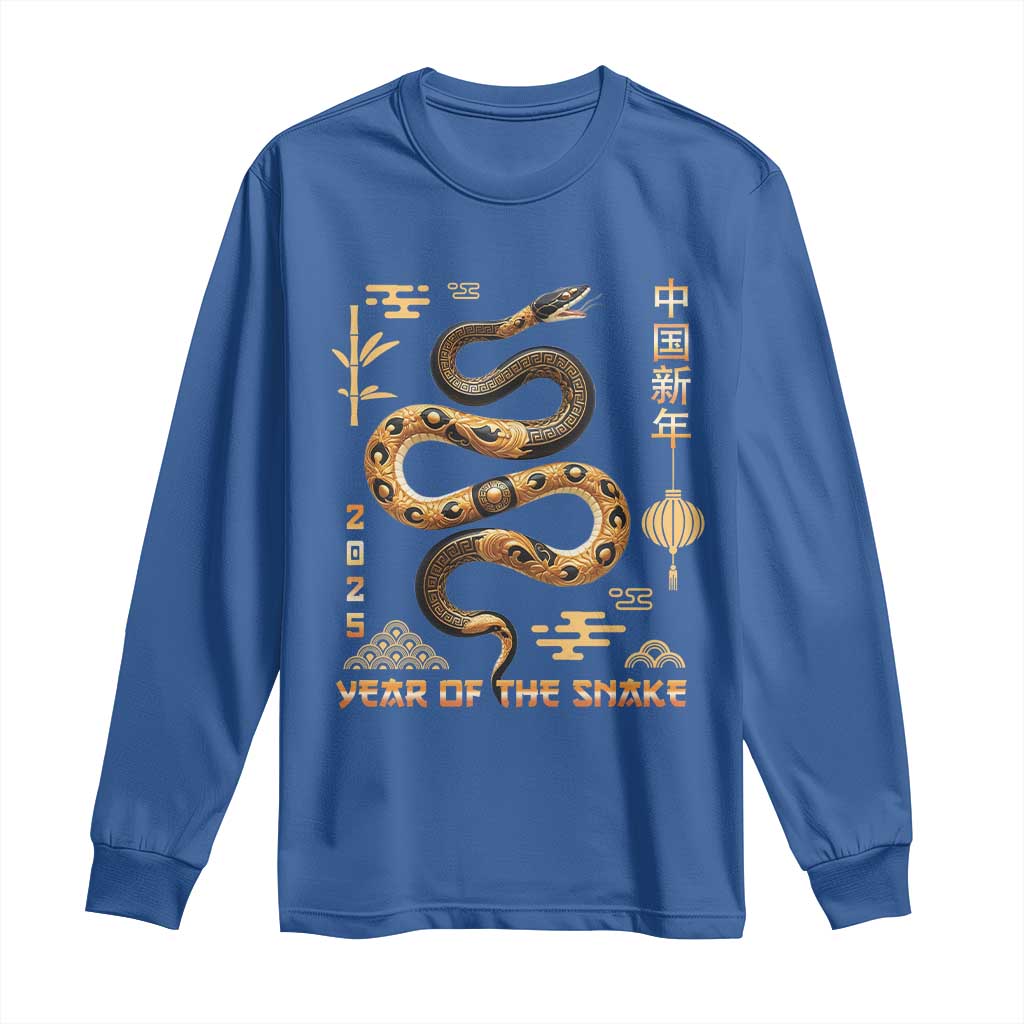 Lunar New Year 2025 Long Sleeve Shirt Year Of The Snake 2025 Chinese China
