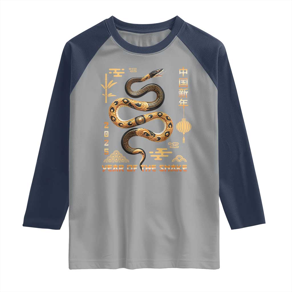 Lunar New Year 2025 Raglan Shirt Year Of The Snake 2025 Chinese China