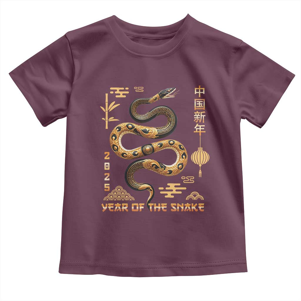 Lunar New Year 2025 Toddler T Shirt Year Of The Snake 2025 Chinese China