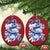 Year Of The Snake 2025 Christmas Ornament Chinese New Year Blue Snake - Wonder Print Shop