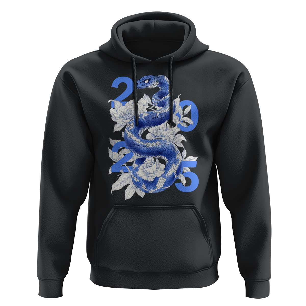 Year Of The Snake 2025 Hoodie Chinese New Year Blue Snake