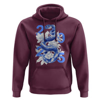 Year Of The Snake 2025 Hoodie Chinese New Year Blue Snake
