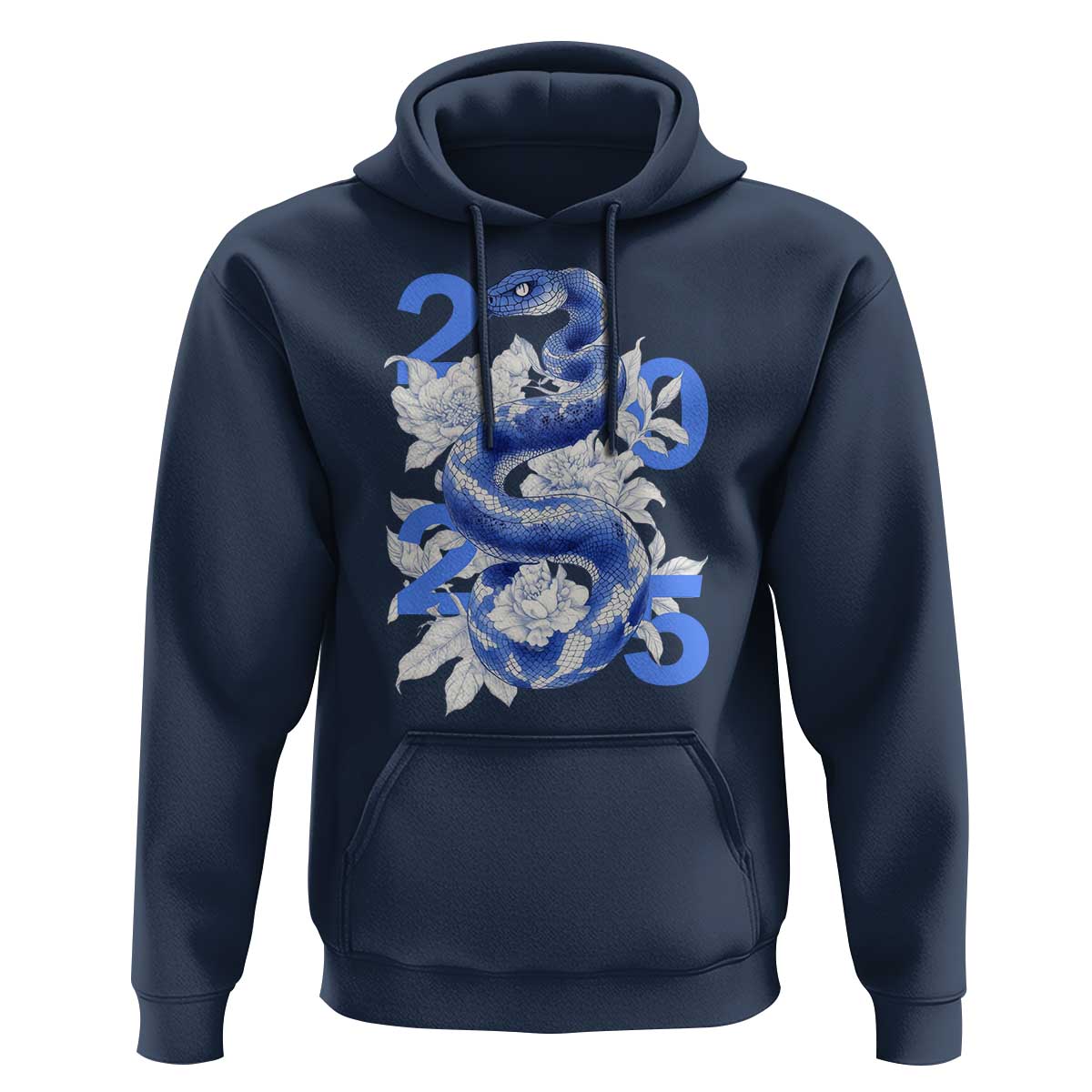Year Of The Snake 2025 Hoodie Chinese New Year Blue Snake