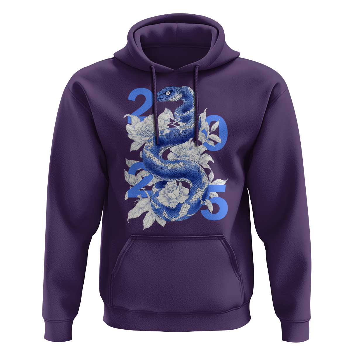 Year Of The Snake 2025 Hoodie Chinese New Year Blue Snake