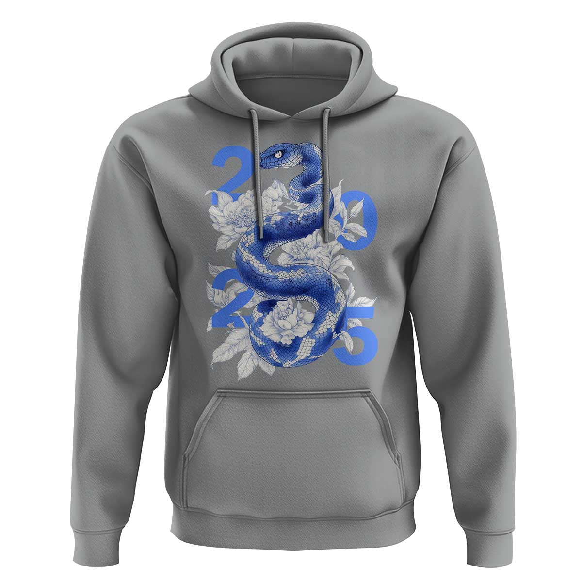 Year Of The Snake 2025 Hoodie Chinese New Year Blue Snake