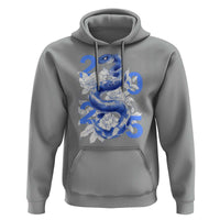 Year Of The Snake 2025 Hoodie Chinese New Year Blue Snake
